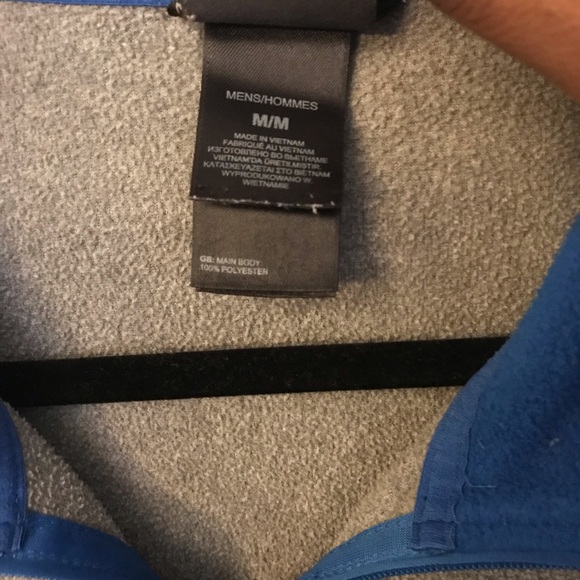 Gray & Blue Lightweight NorthFace Half-Zip Fleece - Picture 5 of 5